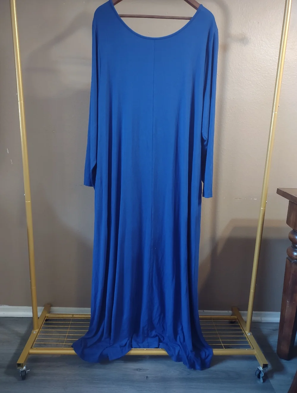 Universal Standard Royal Blue V-Neck  High Low Maxi Dress - Picture 4 of 7